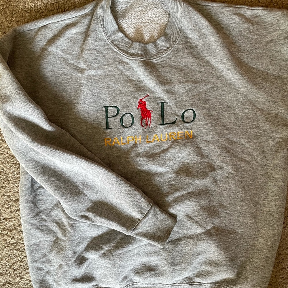 Vintage polo crew neck